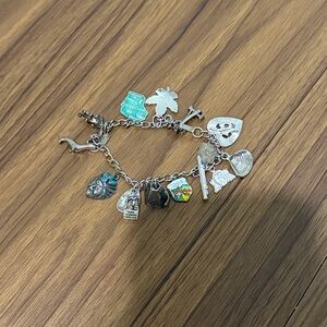 Vintage Sterling Silver 925 Charm Bracelet